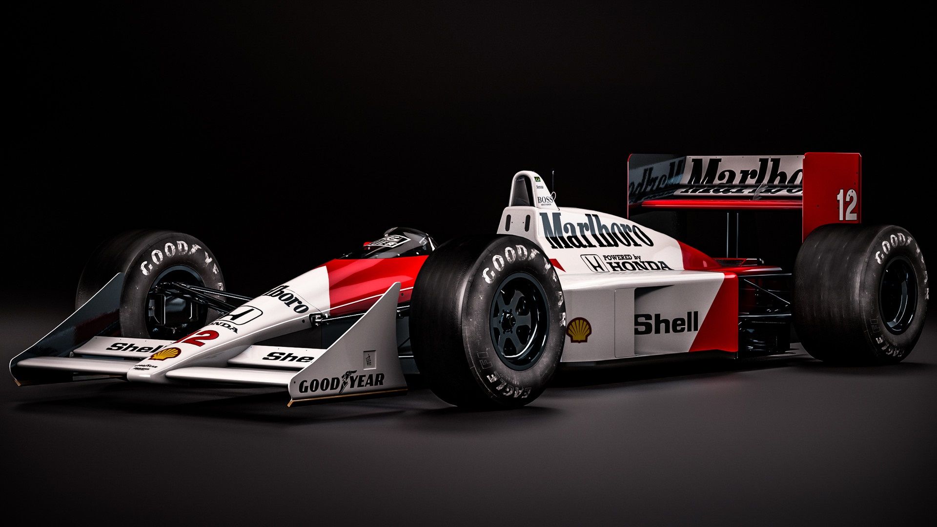 1920x1080 McLaren MP4 8 Racing Icon On Display