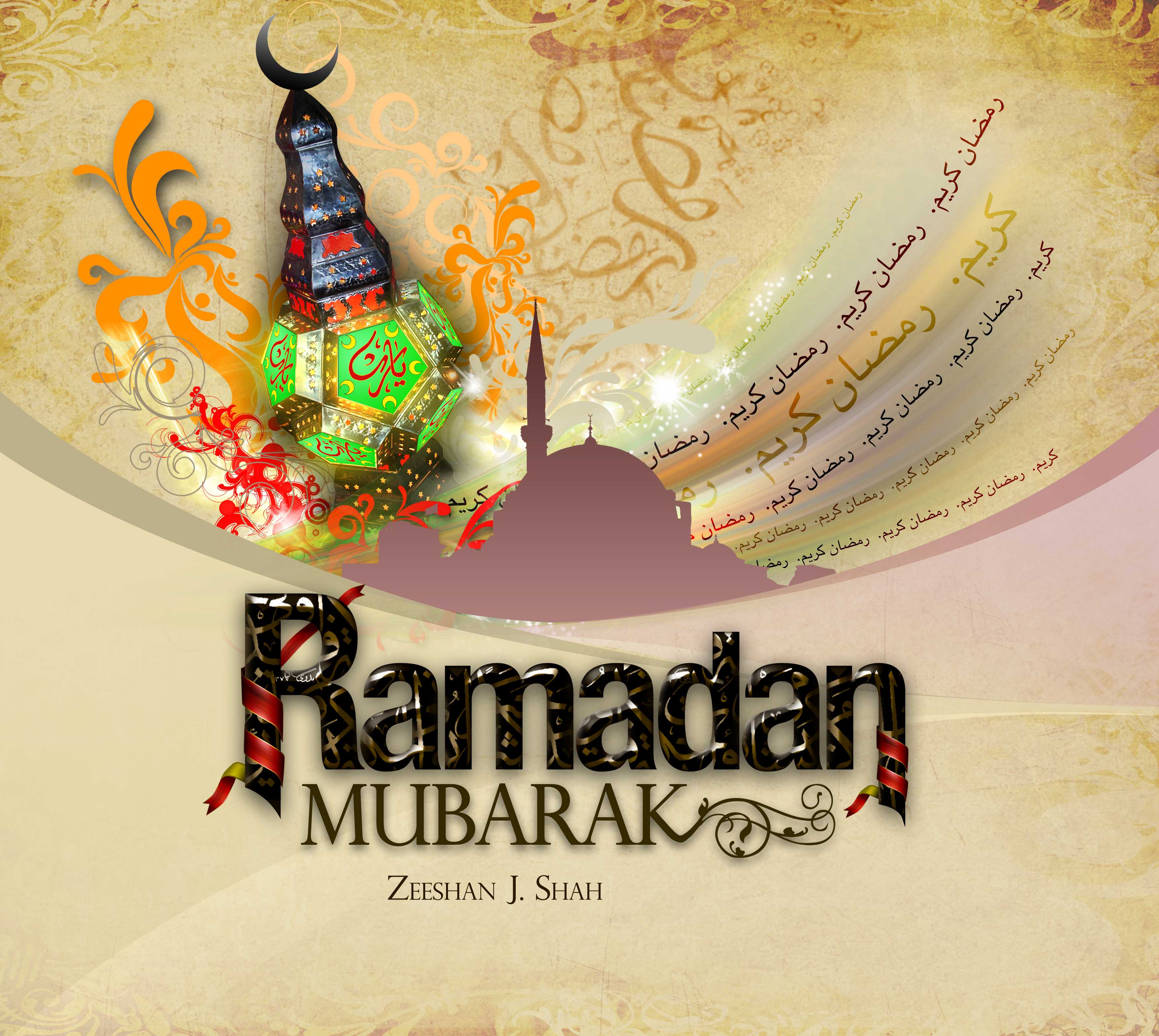 3508x3137 4K Islamic Ramadan Mubarak Desktop Background Image. HD