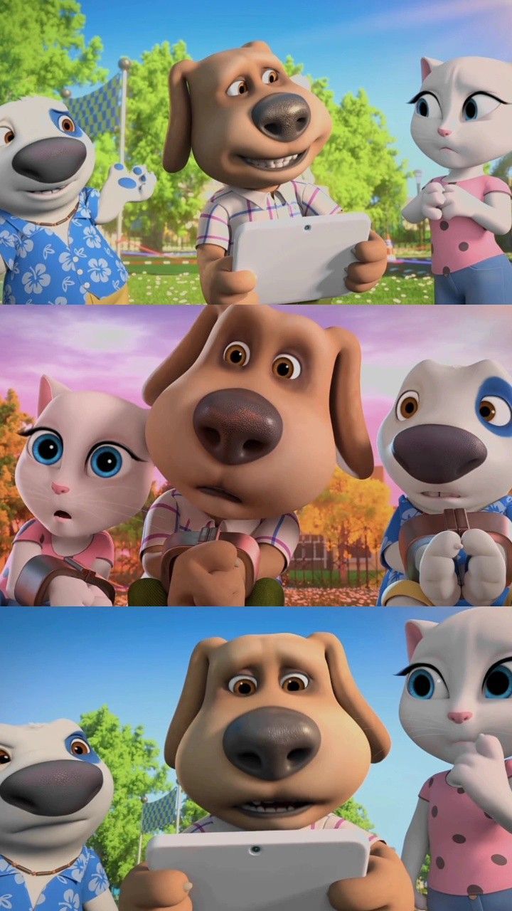 720x1280 Talking ben, hank and angela wallpaper