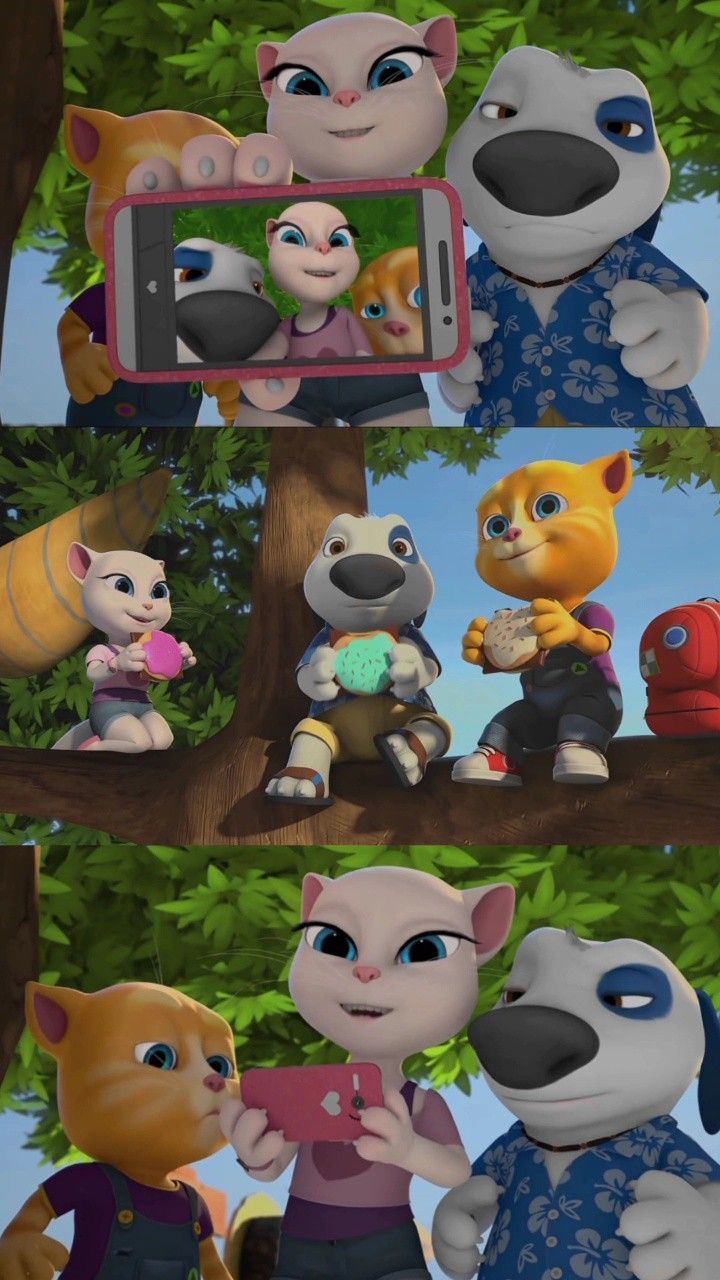720x1280 Talking angela, ginger and hank wallpaper