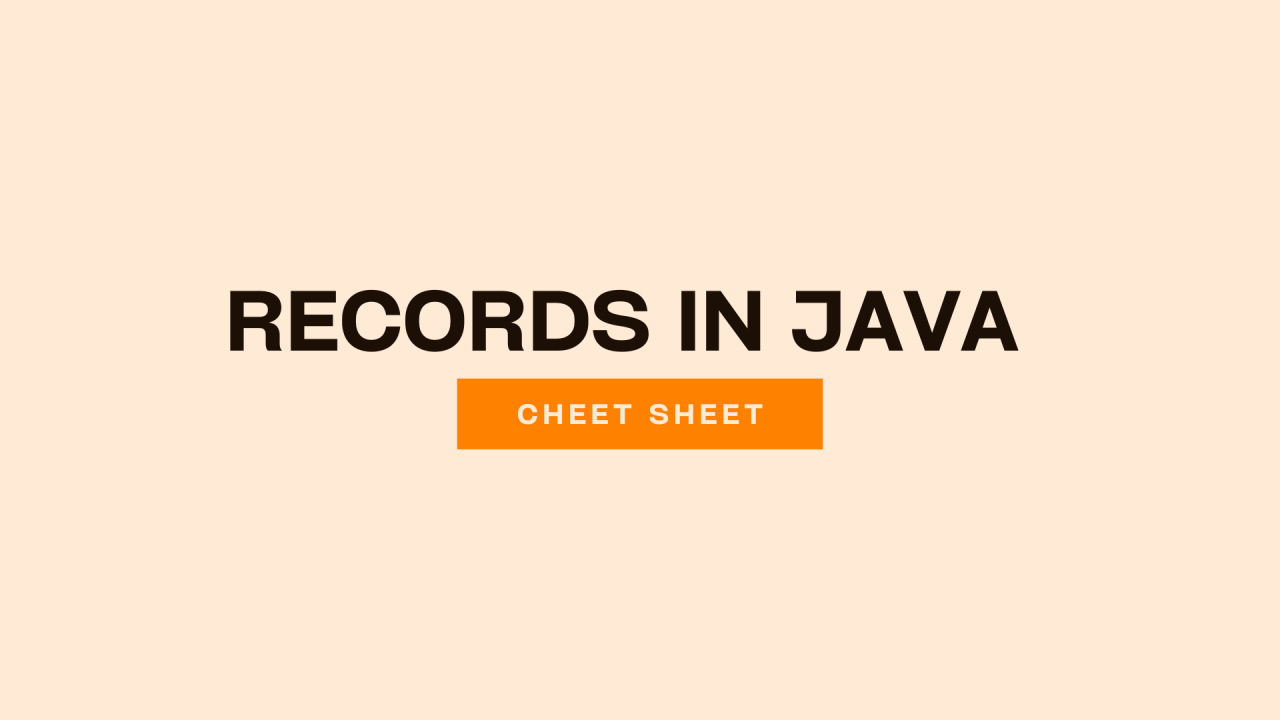 1280x720 Record Classes in Java