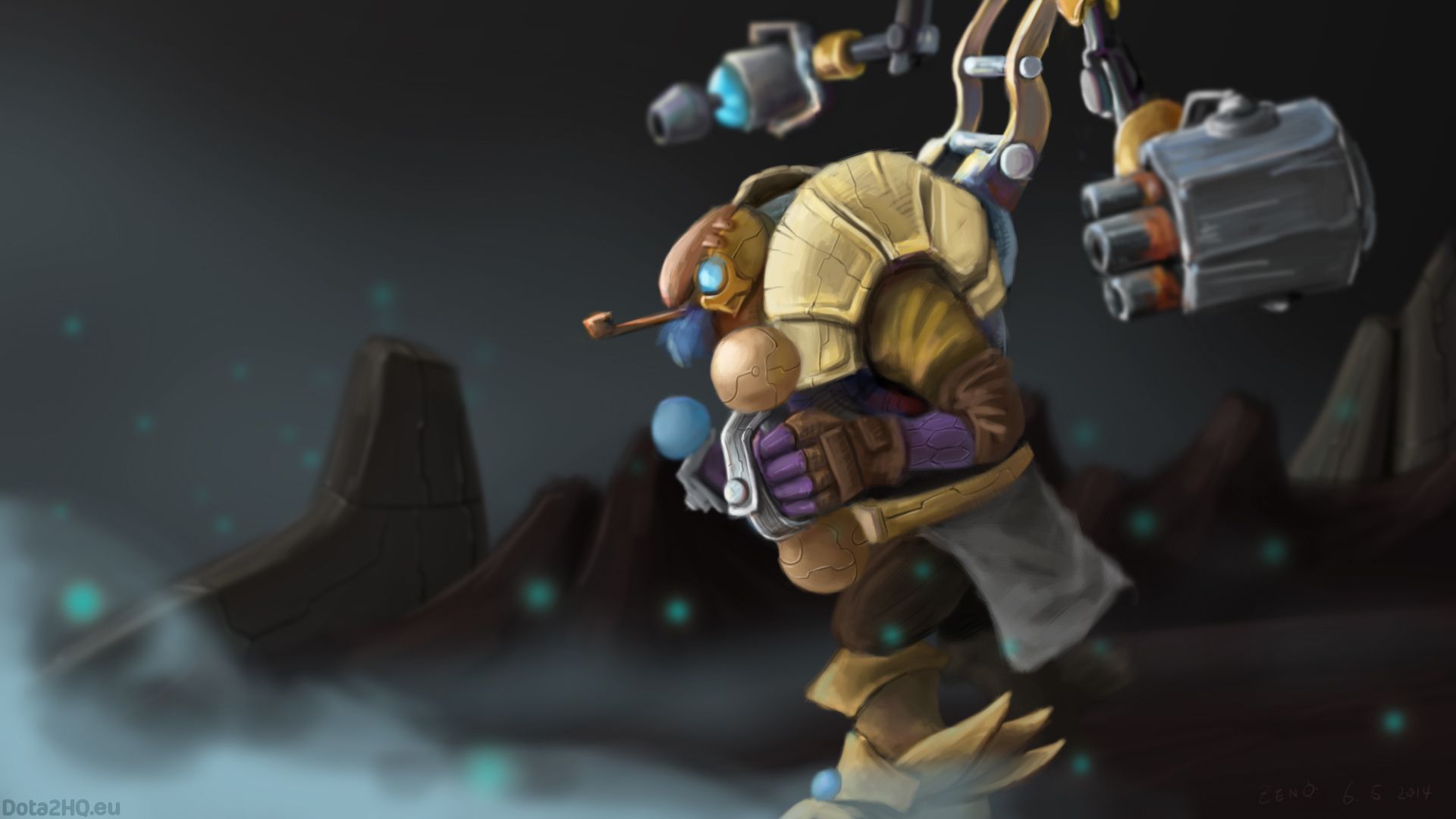 1920x1080 Wallpaper Hero, Dota Suit Robot, Tinker For Mobile And Desktop, Section игры, Resolution 1920x1080
