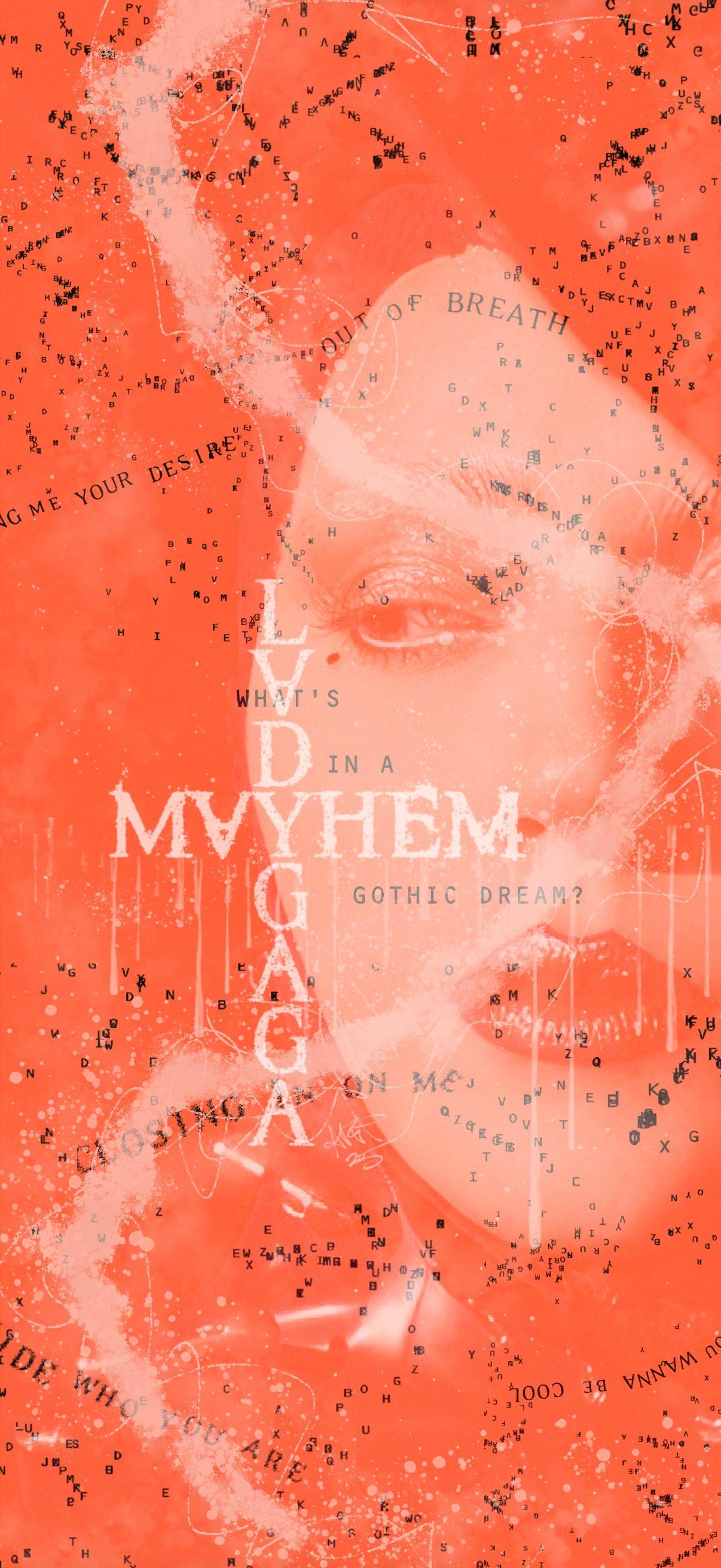 1206x2622 Some “MAYHEM”-themed Lockscreen Background Collages I Made!