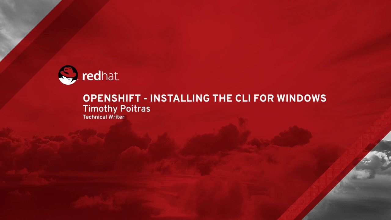 1280x720 OpenShift the CLI for Windows