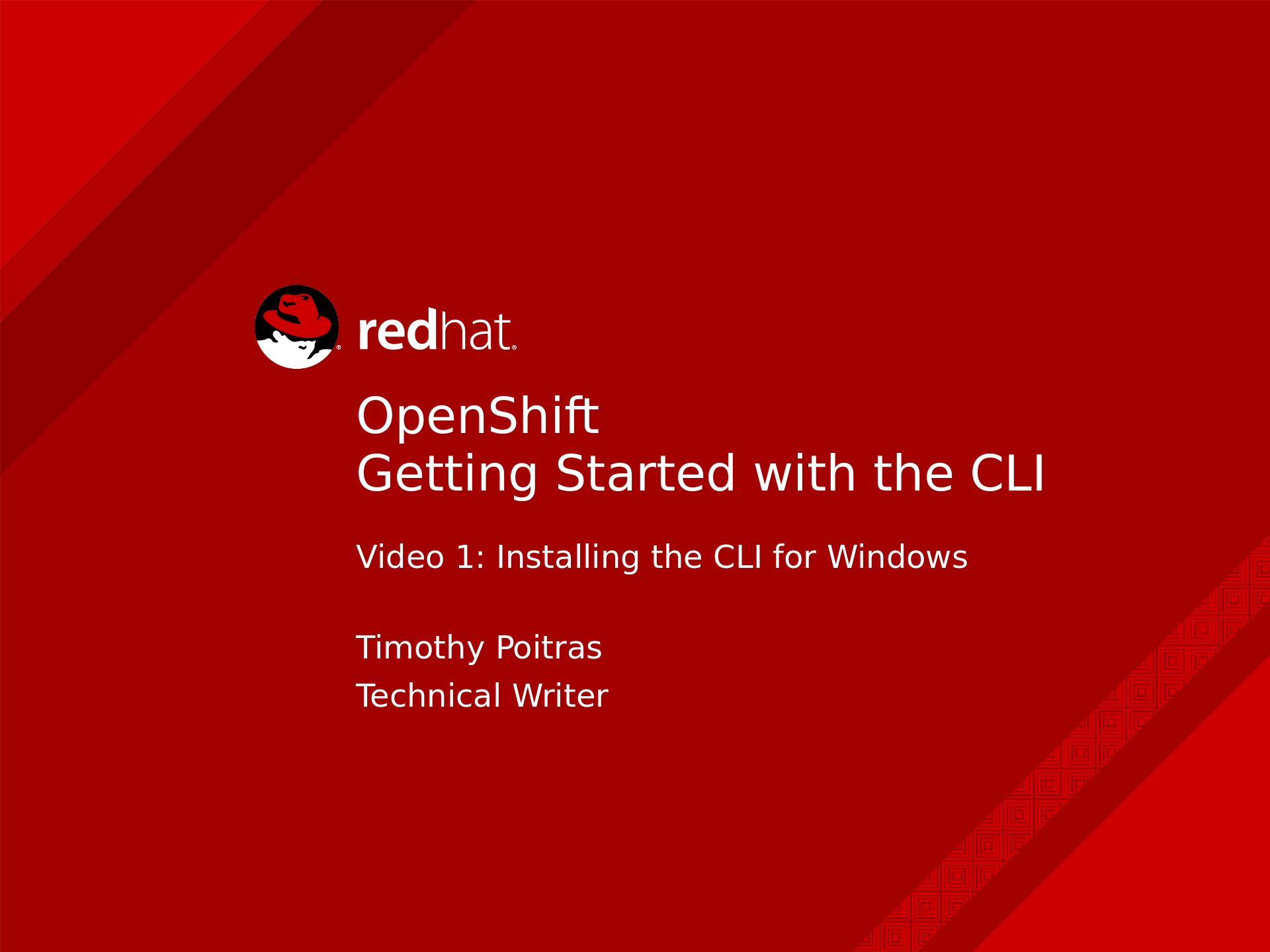 1920x1440 OpenShift the CLI for Windows