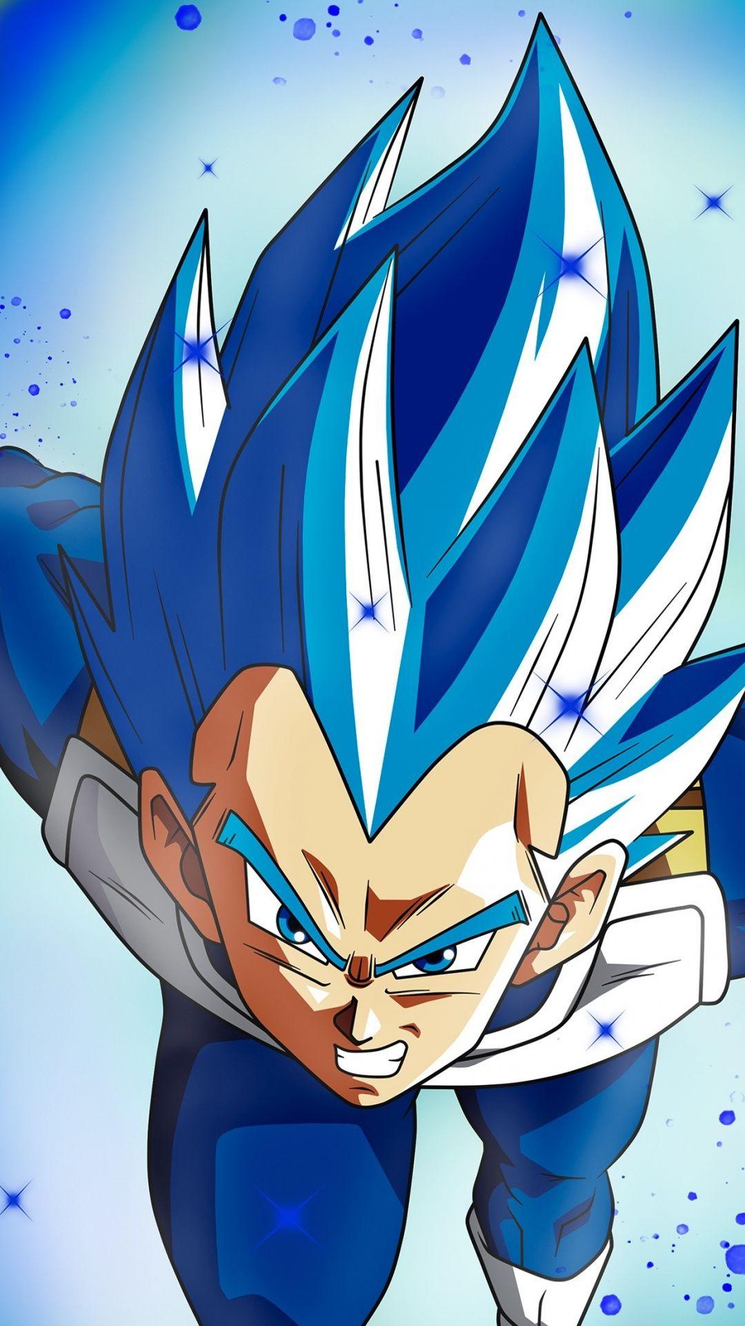 1080x1920 Wallpaper Dragon Ball Super, Vegeta, Anime Blue Full