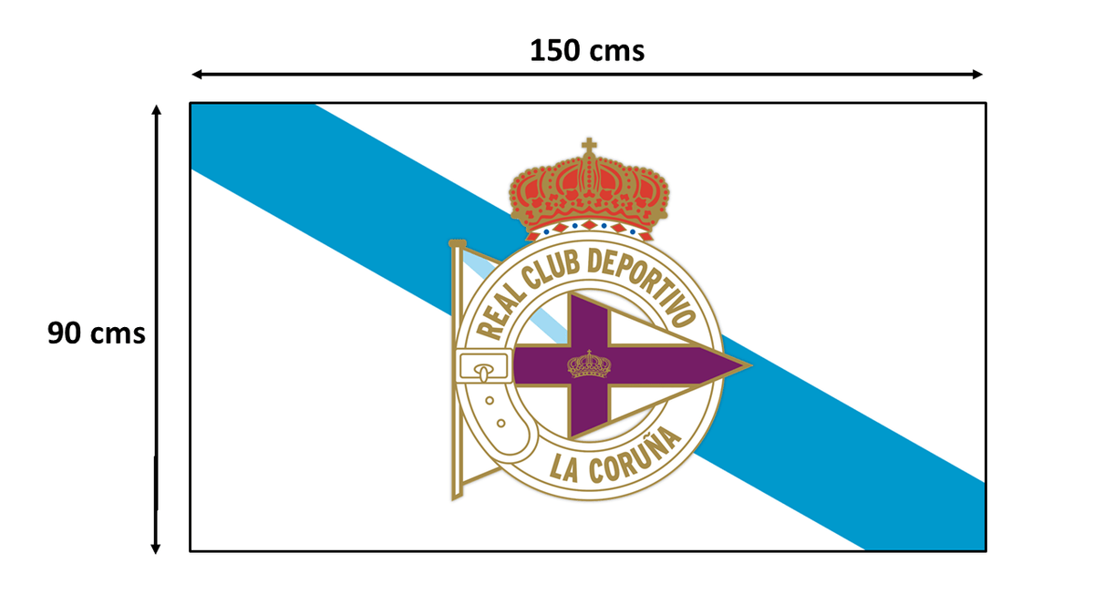 1200x675 Bandera Deportivo La Coruña Galicia flag 90x150cms Depor La Coruna futbol