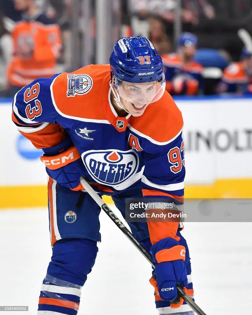 819x1024 Ryan Nugent Hopkins 2024 25 Oilers Hall Of Fame Induction Night Game Worn Jersey