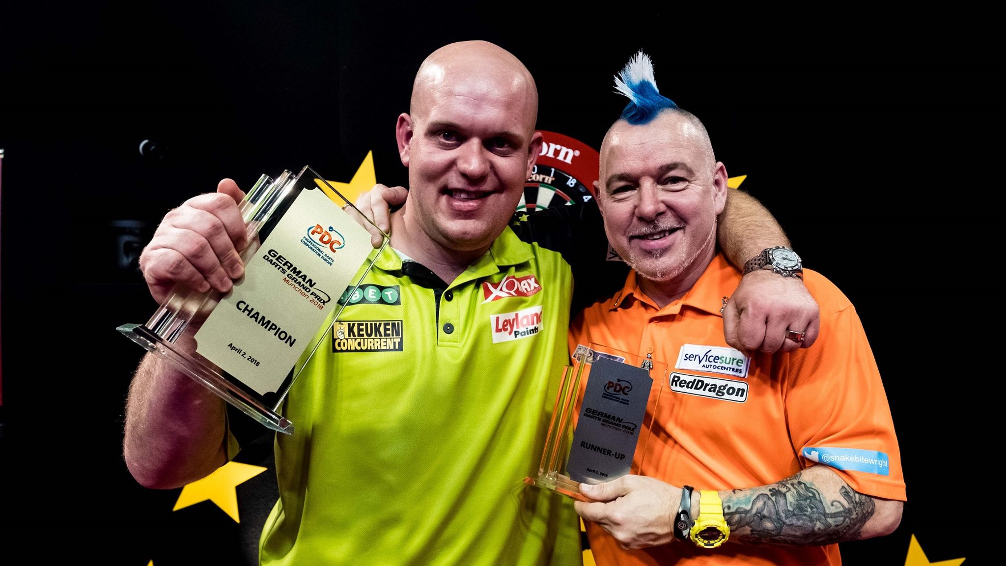 2048x1152 Michael van Gerwen defeats Peter Wright in German Darts Grand Prix final