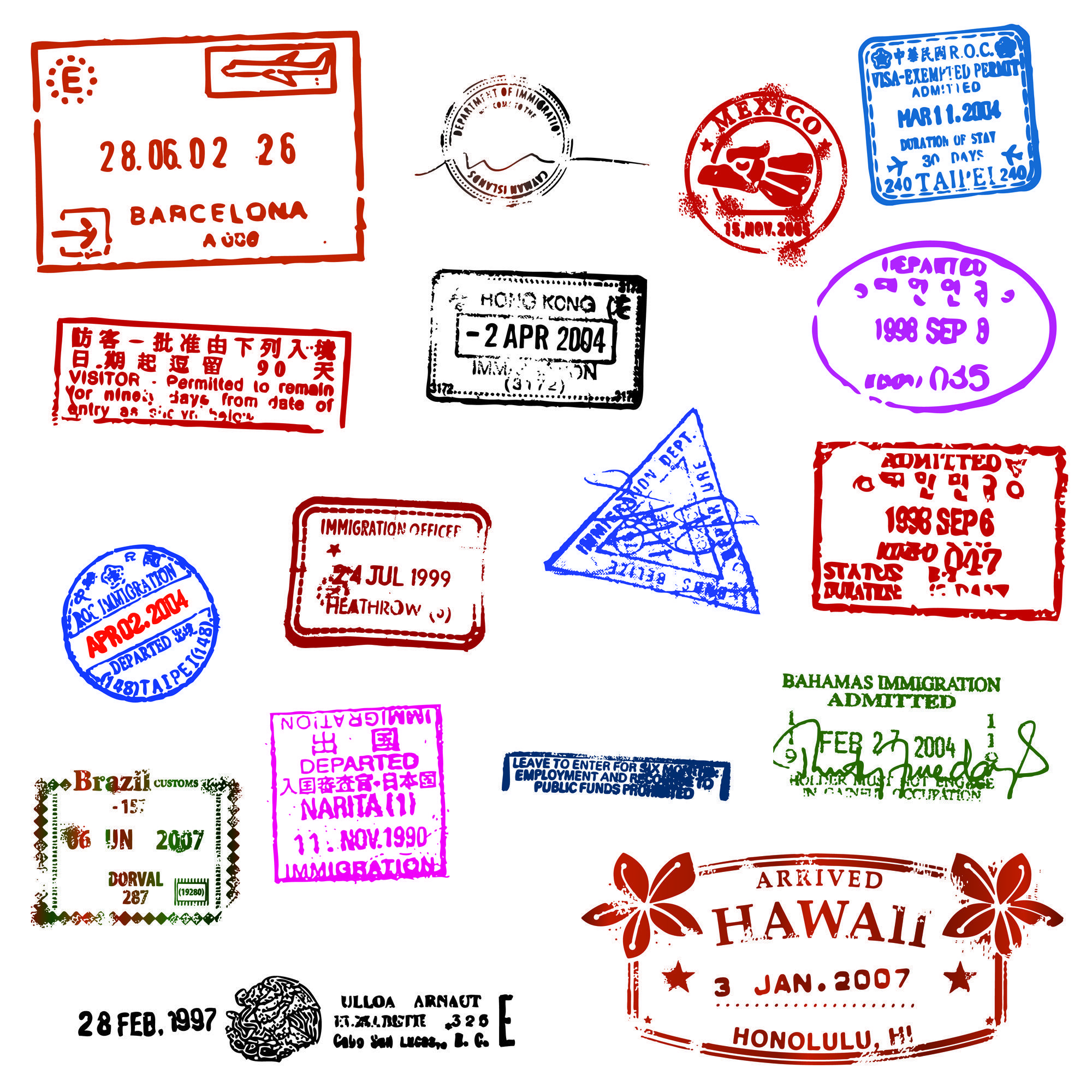 Passport Stamps Wallpapers Top Free Passport Stamps Backgrounds 