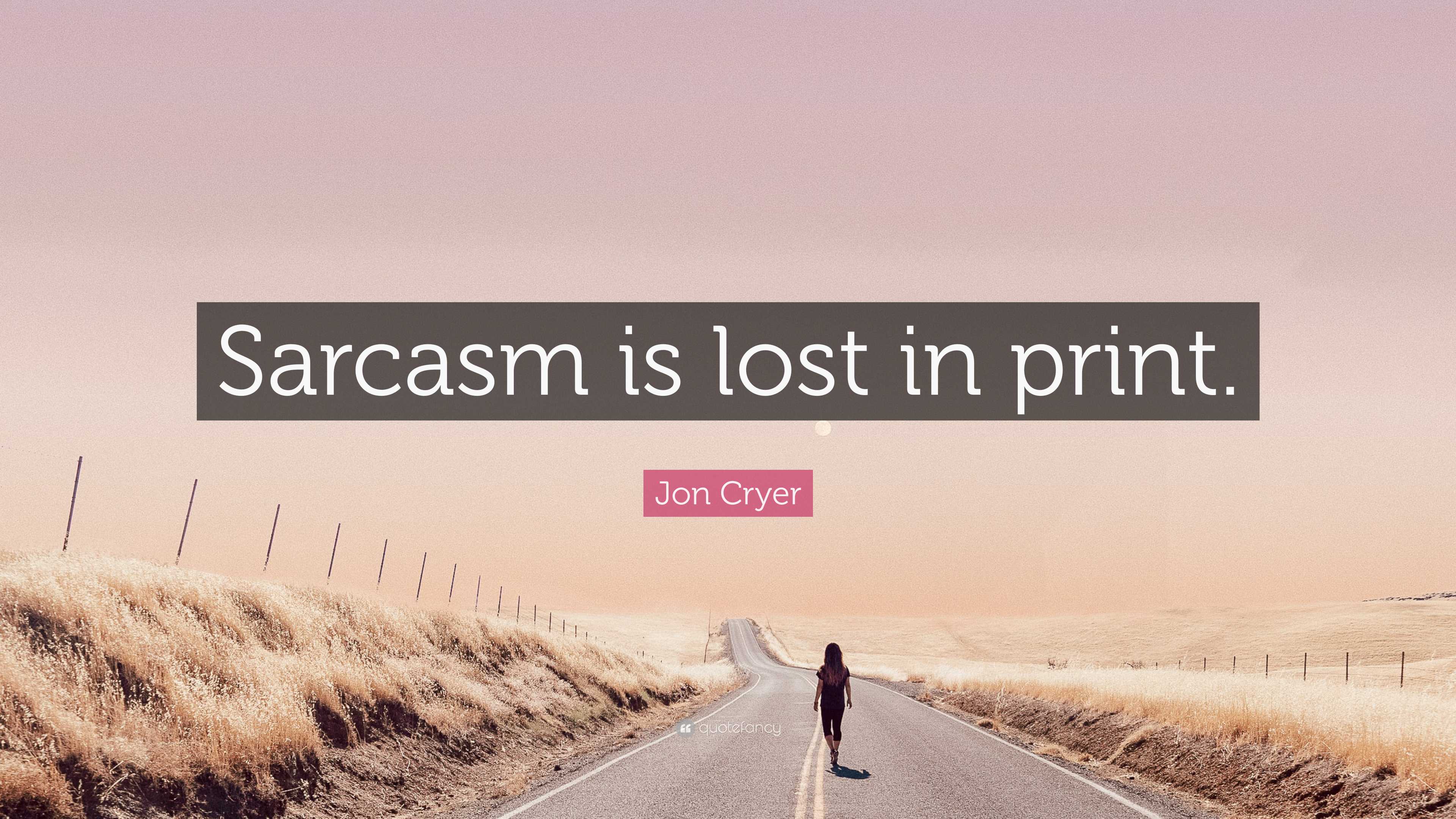 3840x2160 Jon Cryer Quote: “Sarcasm is lost in print.”