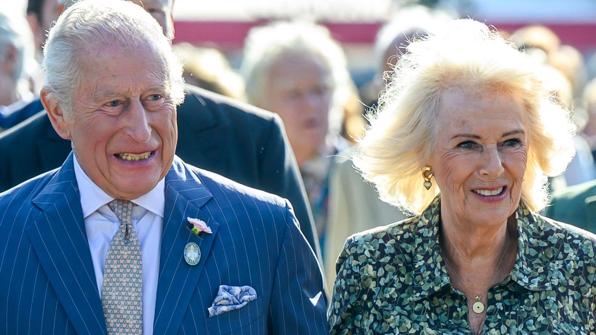 1920x1080 King Charles and Queen Camilla's very rare PDA moment caught on camera on 21st anniversary