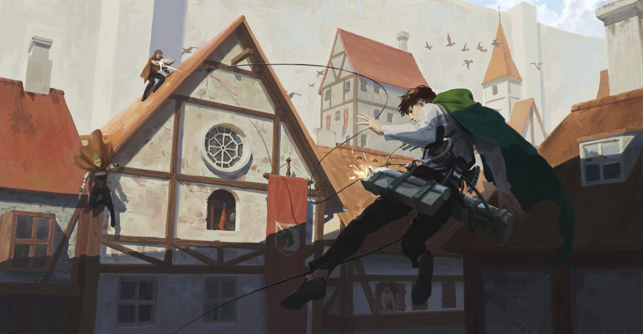 2080x1080 Attack On Titan HD Wallpaper
