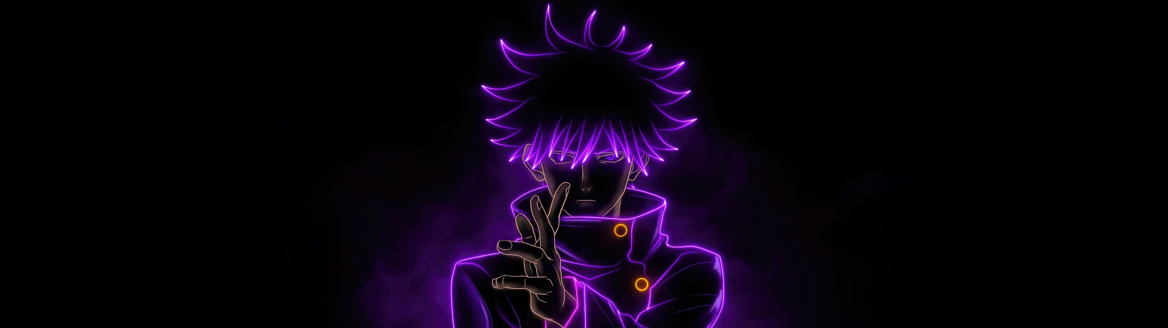 3840x1080 Megumi Fushiguro 8K Black background 8K