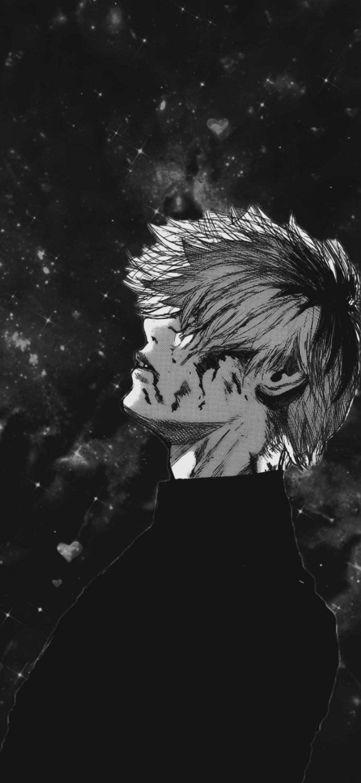 1180x2556 Anime Black iPhone Wallpaper