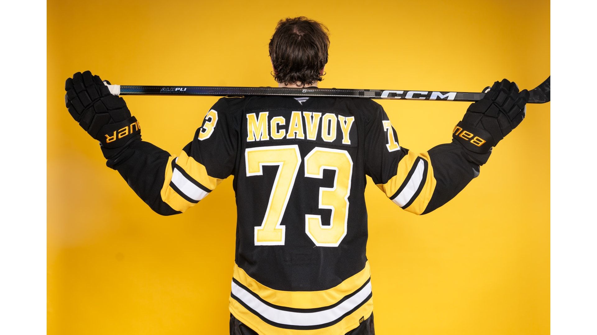 1920x1080 Photos: McAvoy, Pastrnak Uniform Photo Shoot