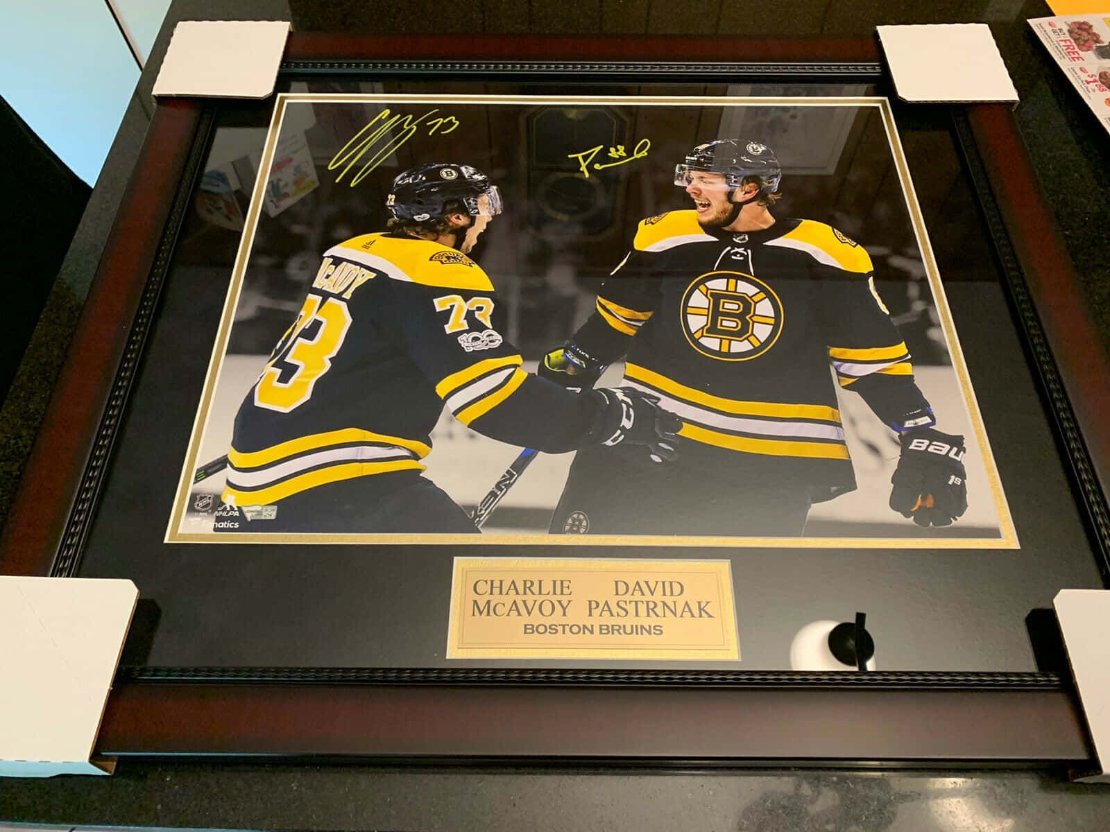 1600x1200 Download David Pastrnak Charles McAvoy Wallpaper