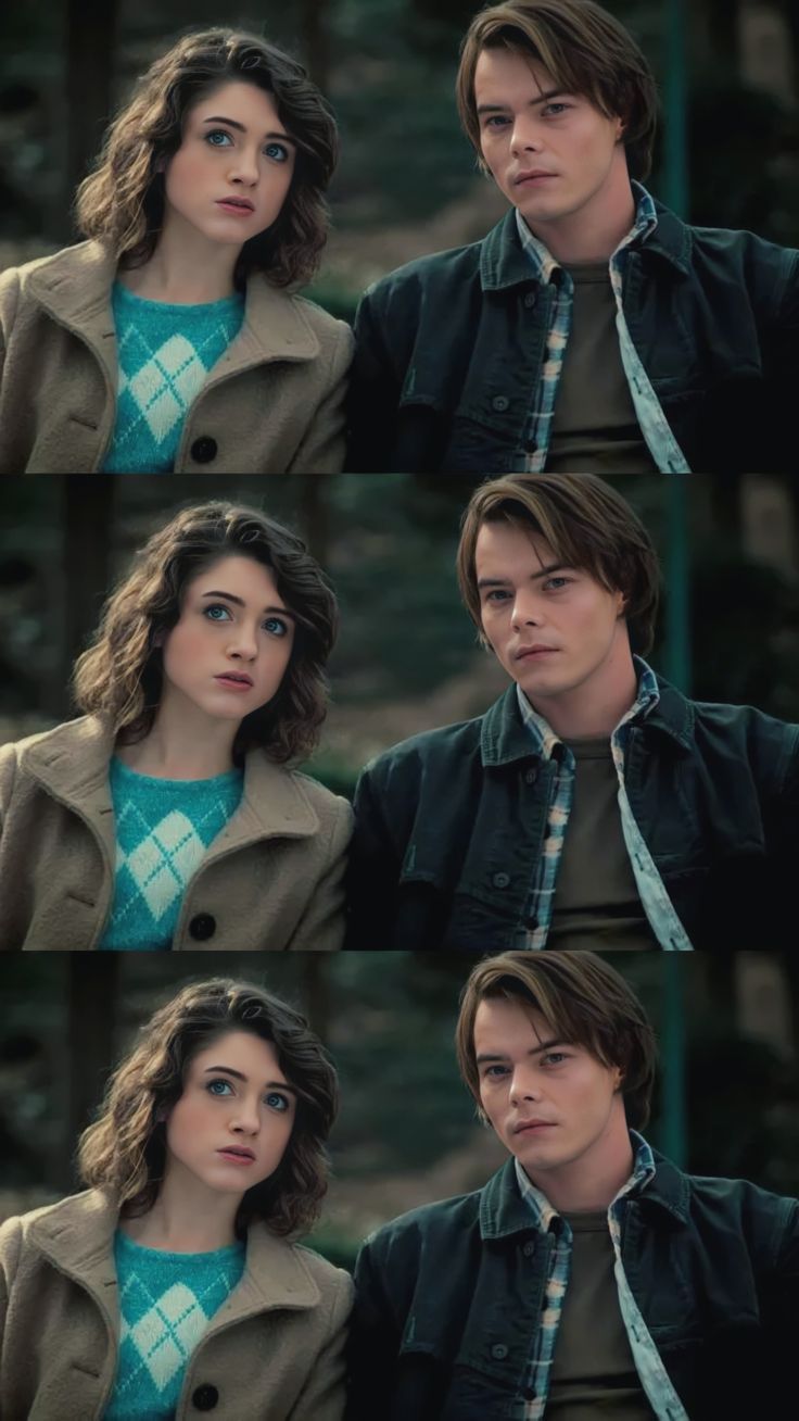 736x1308 stranger things lockscreen wallpaper jancy jonathan byers nancy wheeler