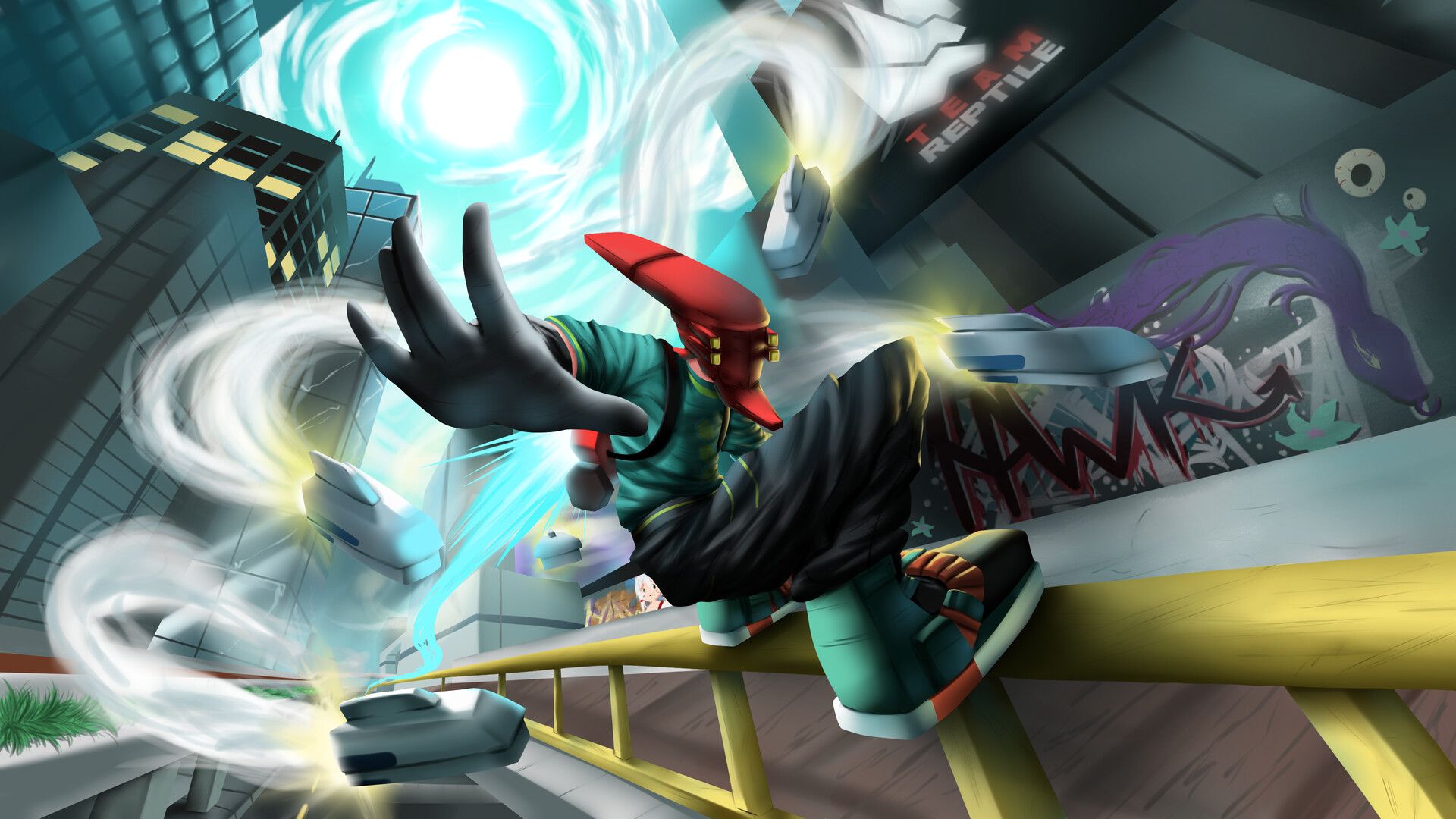 1920x1080 Bomb Rush Cyberfunk Wallpaper