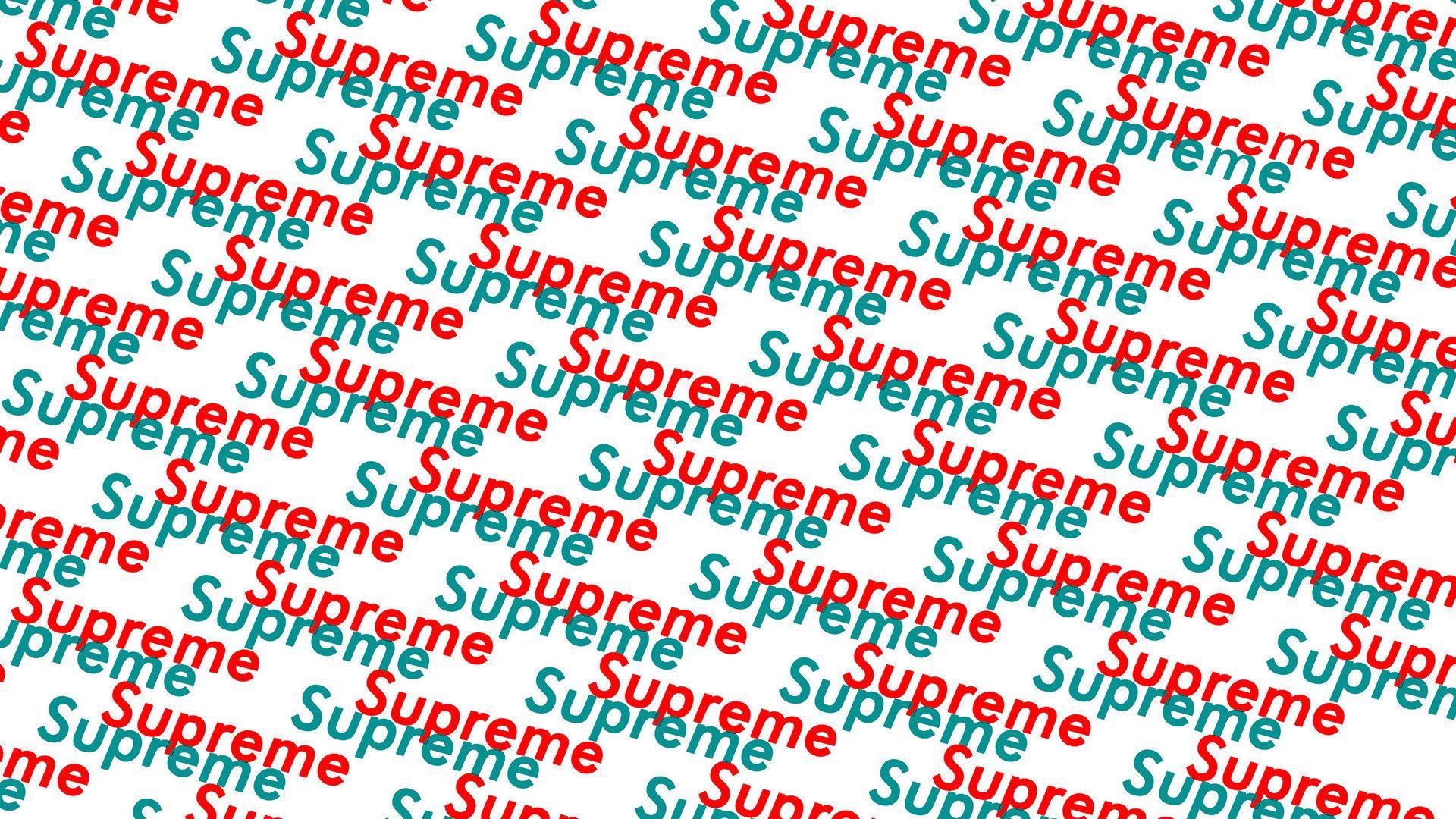 1920x1080 Supreme Red Green Text Wallpaper
