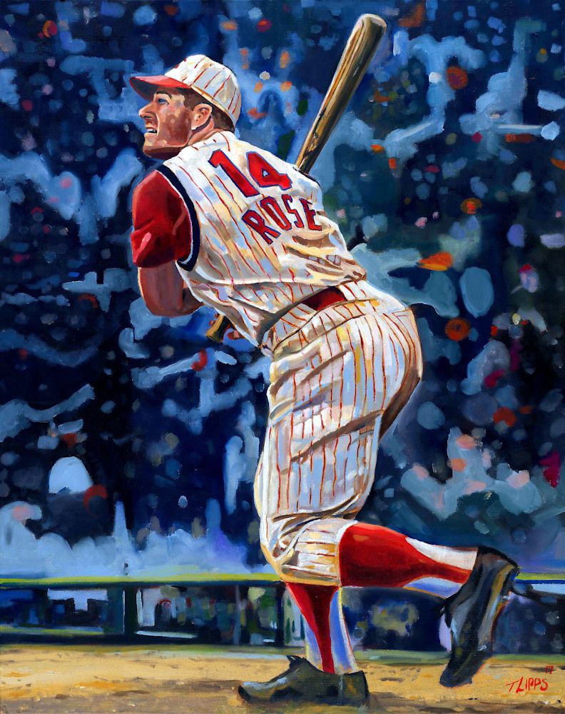 792x1000 Pete Rose painting