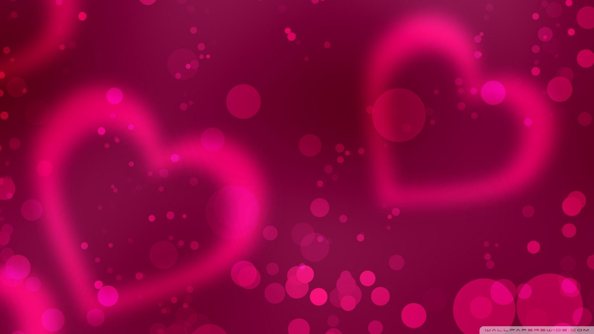 2048x1152 Pink Valentine's Day Ultra HD Desktop Background Wallpaper for 4K
