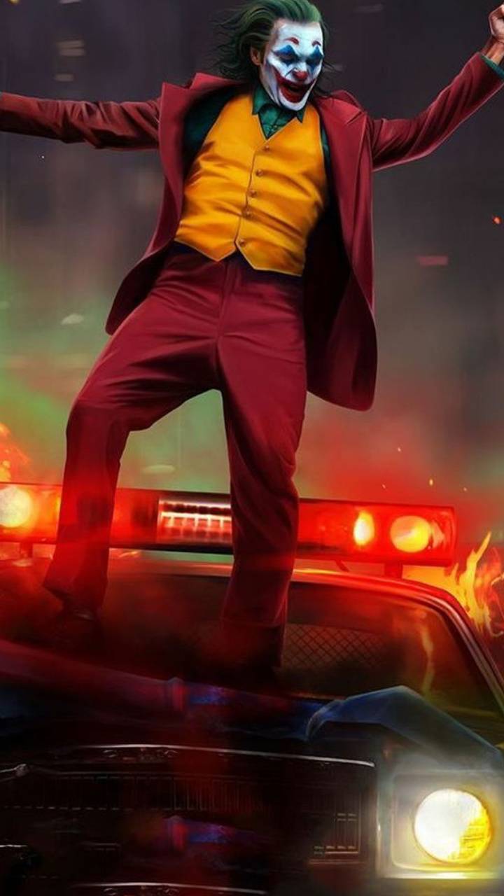 720x1280 Joker dancing wallpaper