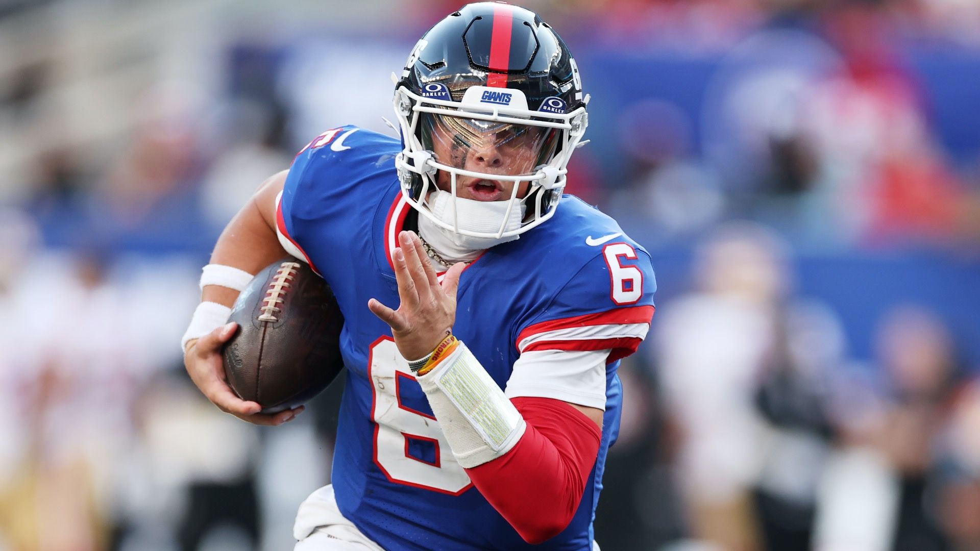1920x1080 Giants' Jaxson Dart Sends Strong Message to 49ers Fans