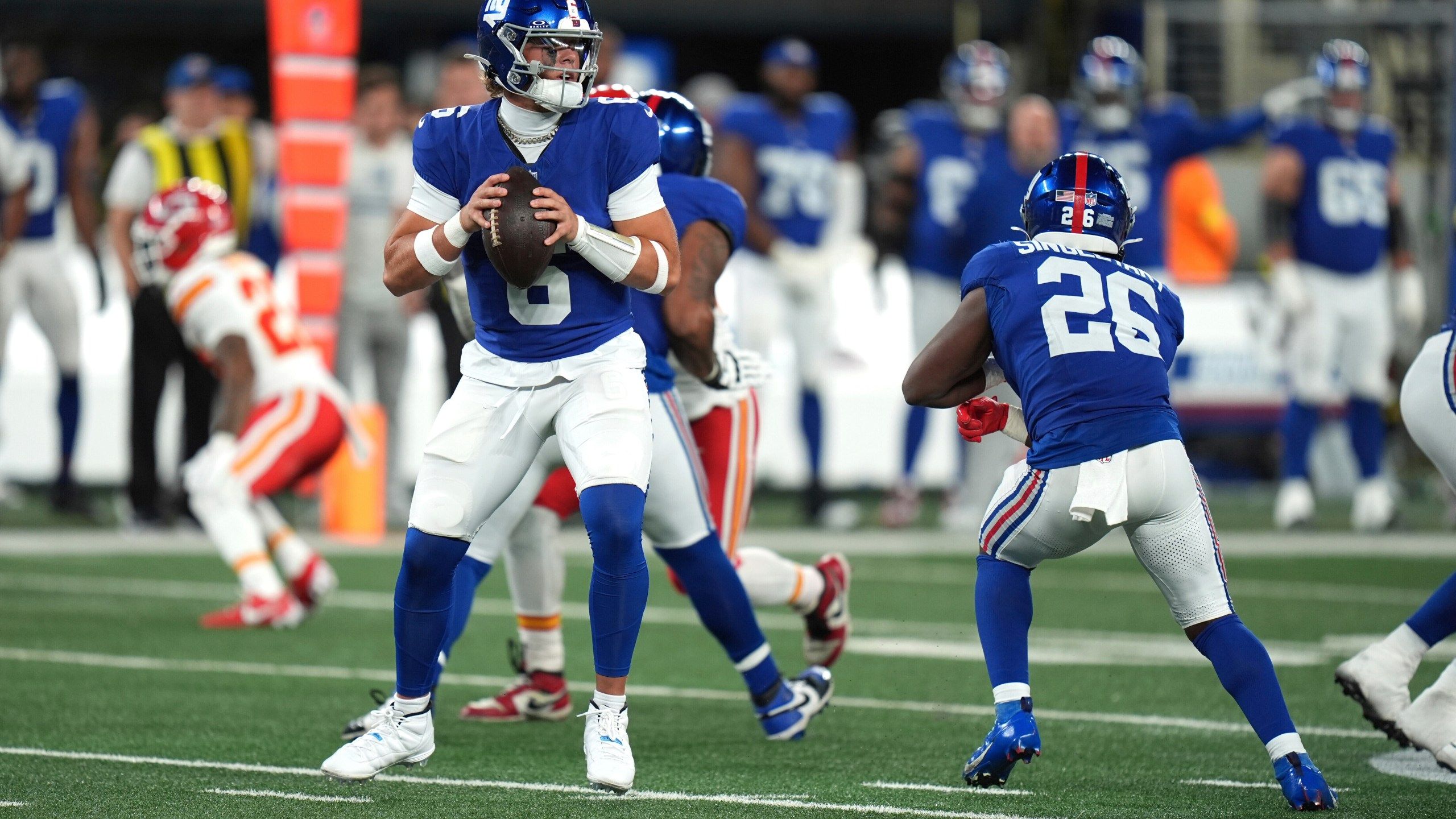 2560x1440 Jaxson Dart is 'ready' to be the Giants' starting QB. Brian Daboll won't say why change now