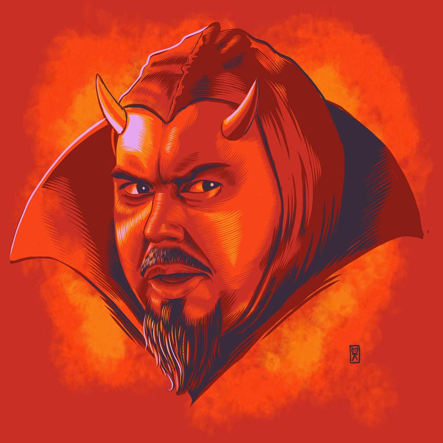 900x900 Visionary Portrait Of John Candy Artwork Wallpaper