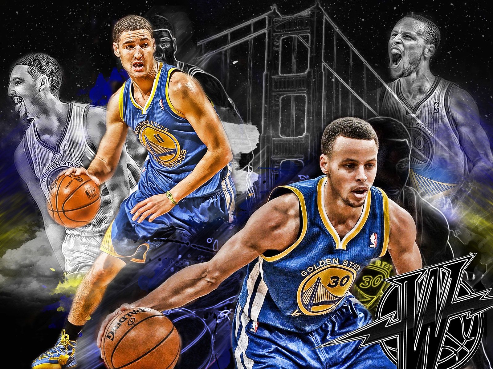 1600x1200 Stephen Curry And Klay Thompson Wallpaper