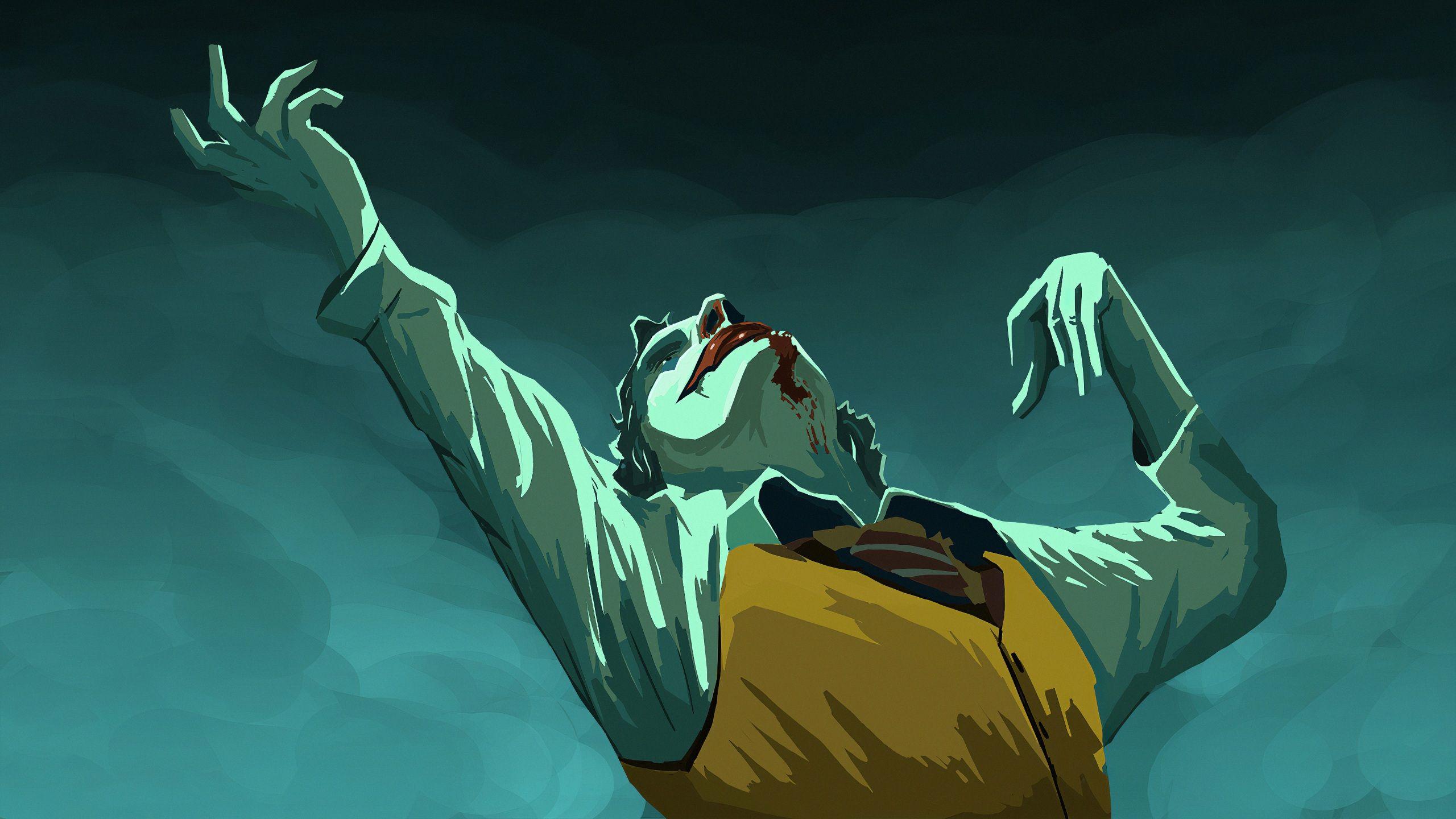 2560x1440 Wallpaper 4k Joker His Way Art 4k wallpaper joker, joker art