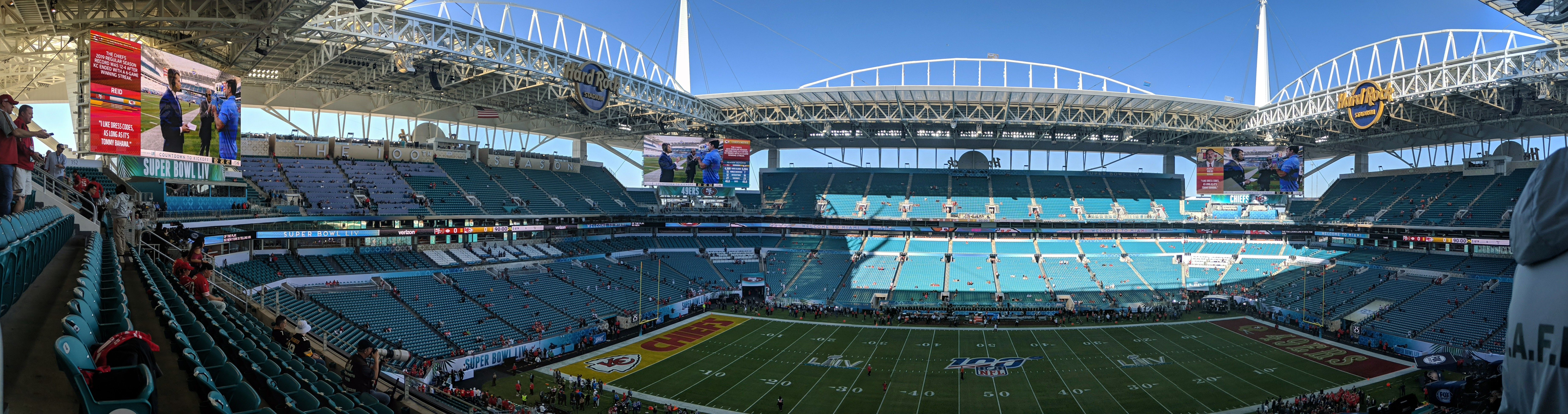 7386x1952 Hard Rock Stadium for Super Bowl