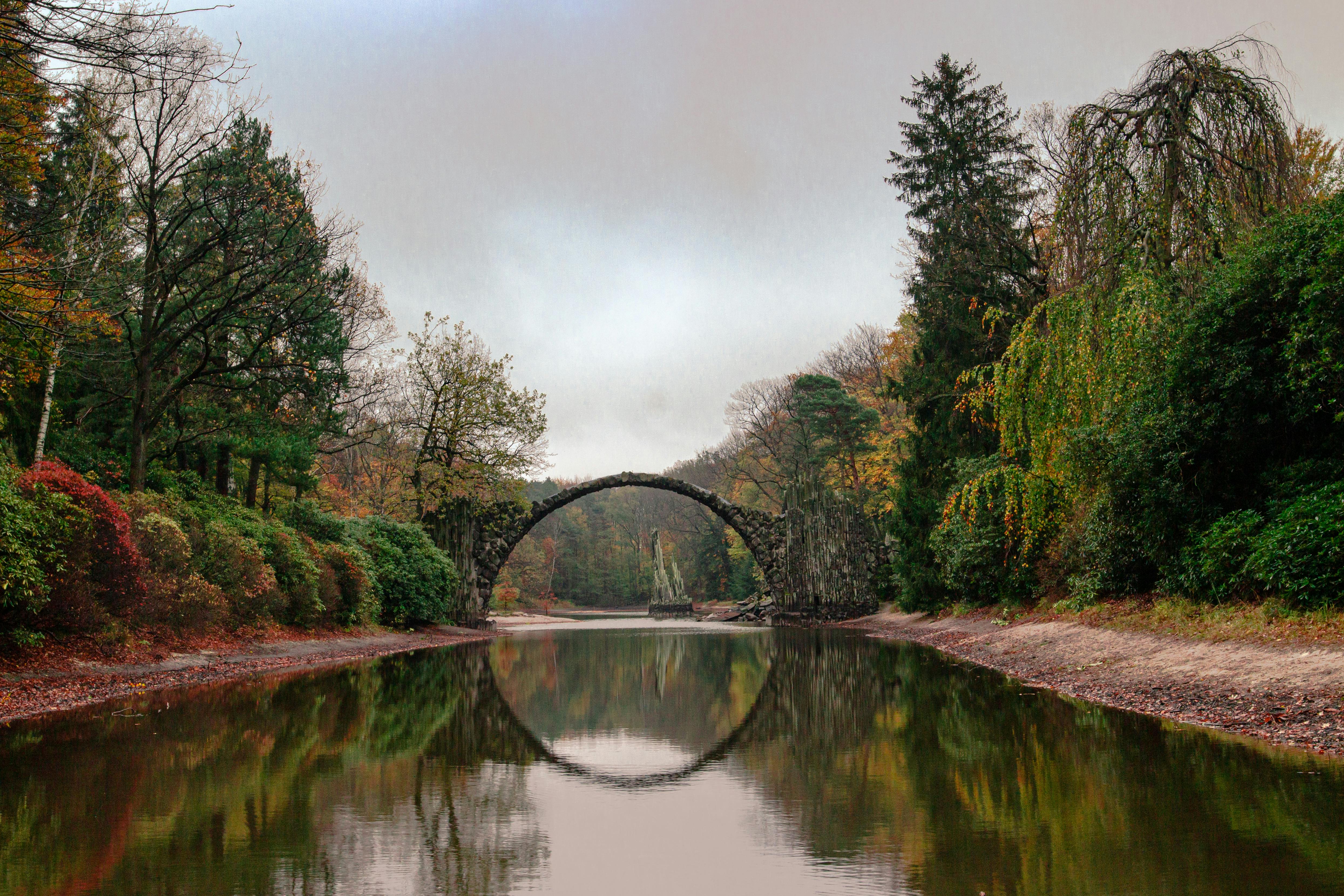 4979x3319 Bridge Over A River · Free