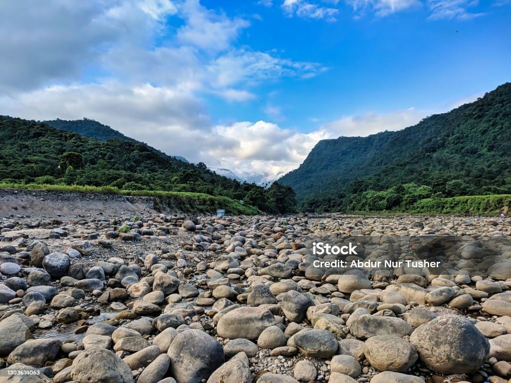 1024x768 Beautiful Scenery Of Blue Sky Hills And Stones From Bisnakandi Sylhet Bangladesh Image Now