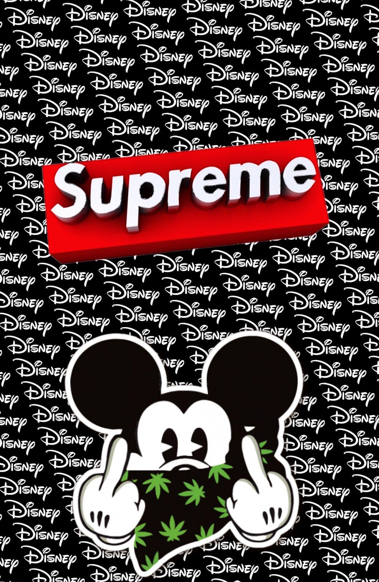 1242x1908 Mickey Mouse, supreme. Supreme wallpaper, Mickey mouse wallpaper, Mickey mouse art