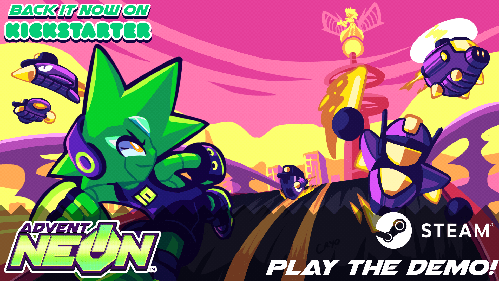 1920x1080 Web Demo Available on Newgrounds! NEON [Kickstarter DEMO]