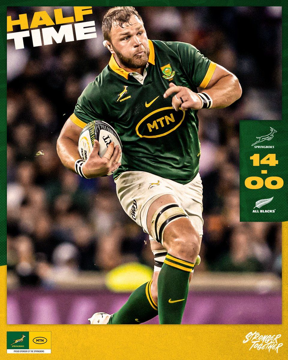 960x1200 A breathless first half comes to an end with the Boks in the lead at Twickenham ⏰ #StrongerTogether #RSAvNZL #Springboks