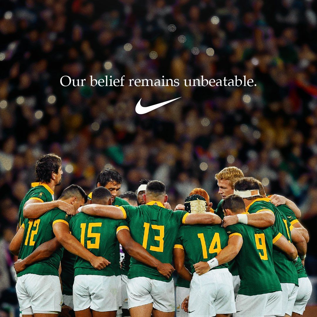 1080x1080 When we believe as one, it brings victory for all. Congratulations Springboks, the new World Champions and the first men's rugby team in history to do it four times. A big win