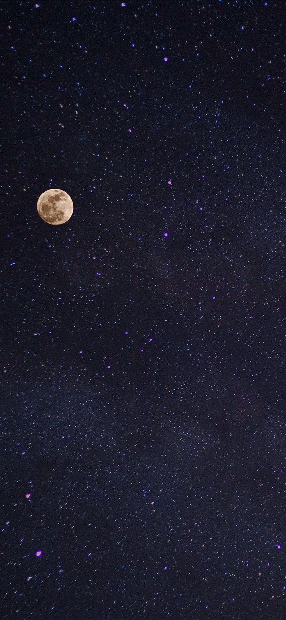 1125x2436 Moon Stars Wallpaper