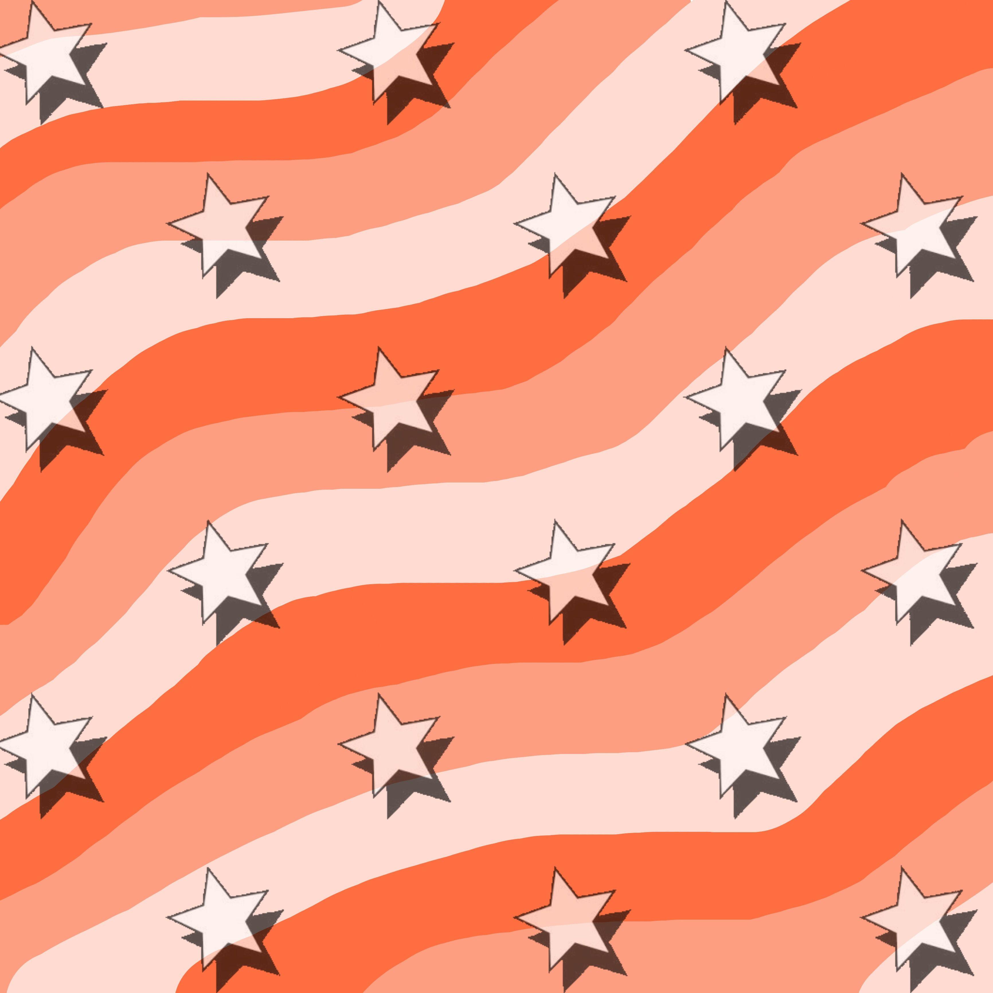 3464x3464 VSCO girl wavy star design. Star wallpaper, Retro wallpaper, Star
