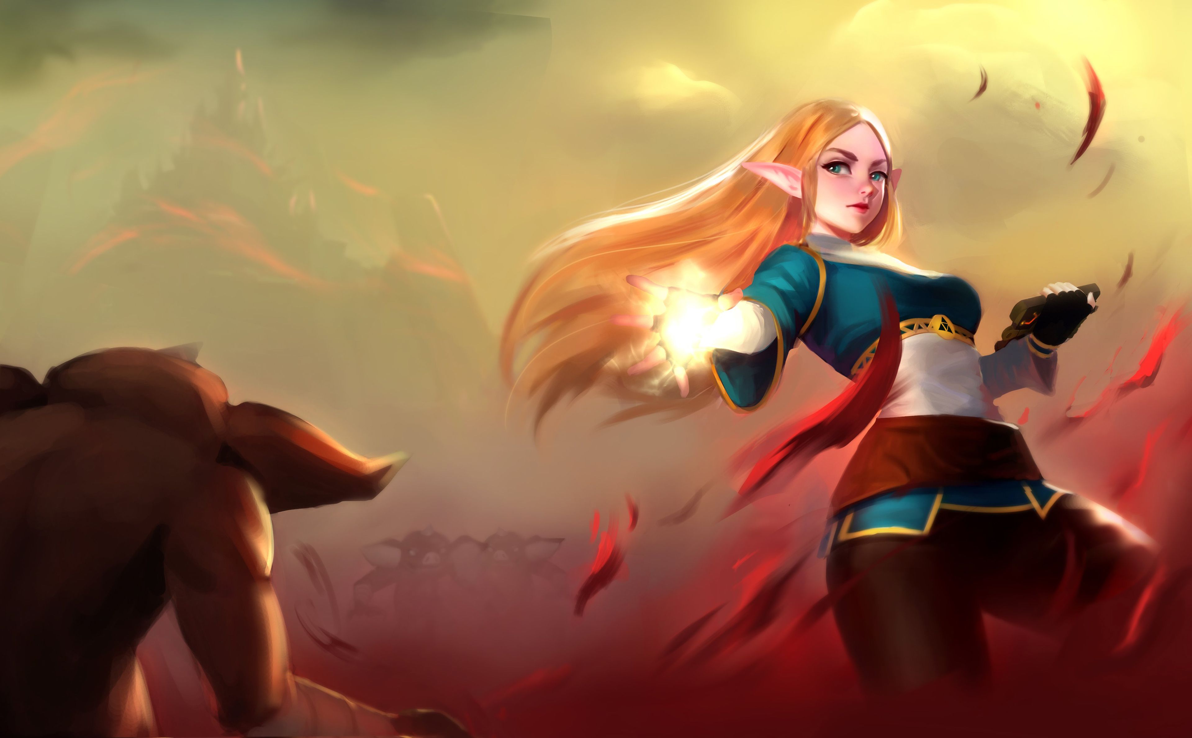 3840x2376 Princess Zelda in 4K Ultra HD
