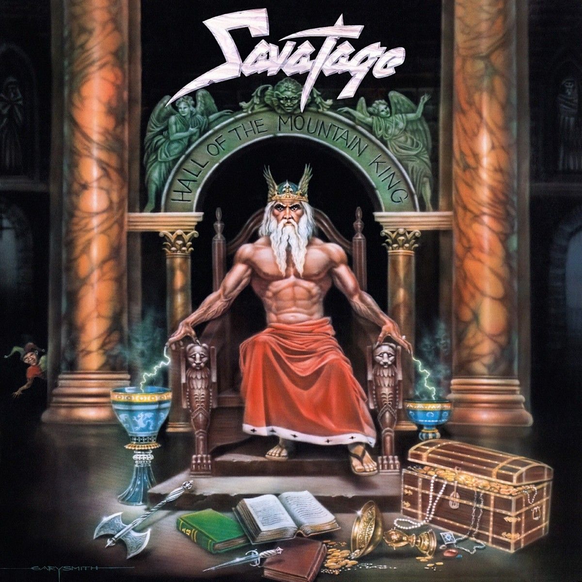1200x1200 SAVATAGE Hall of the Mountain King BANNER 2x2 Ft Fabric Poster Flag album cover
