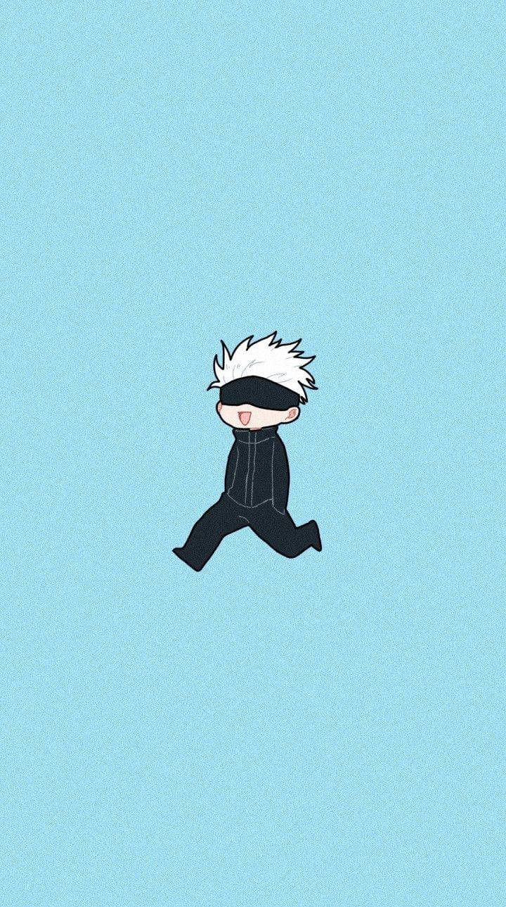 720x1289 Download Jujutsu Kaisen Gojo Cute Art Wallpaper