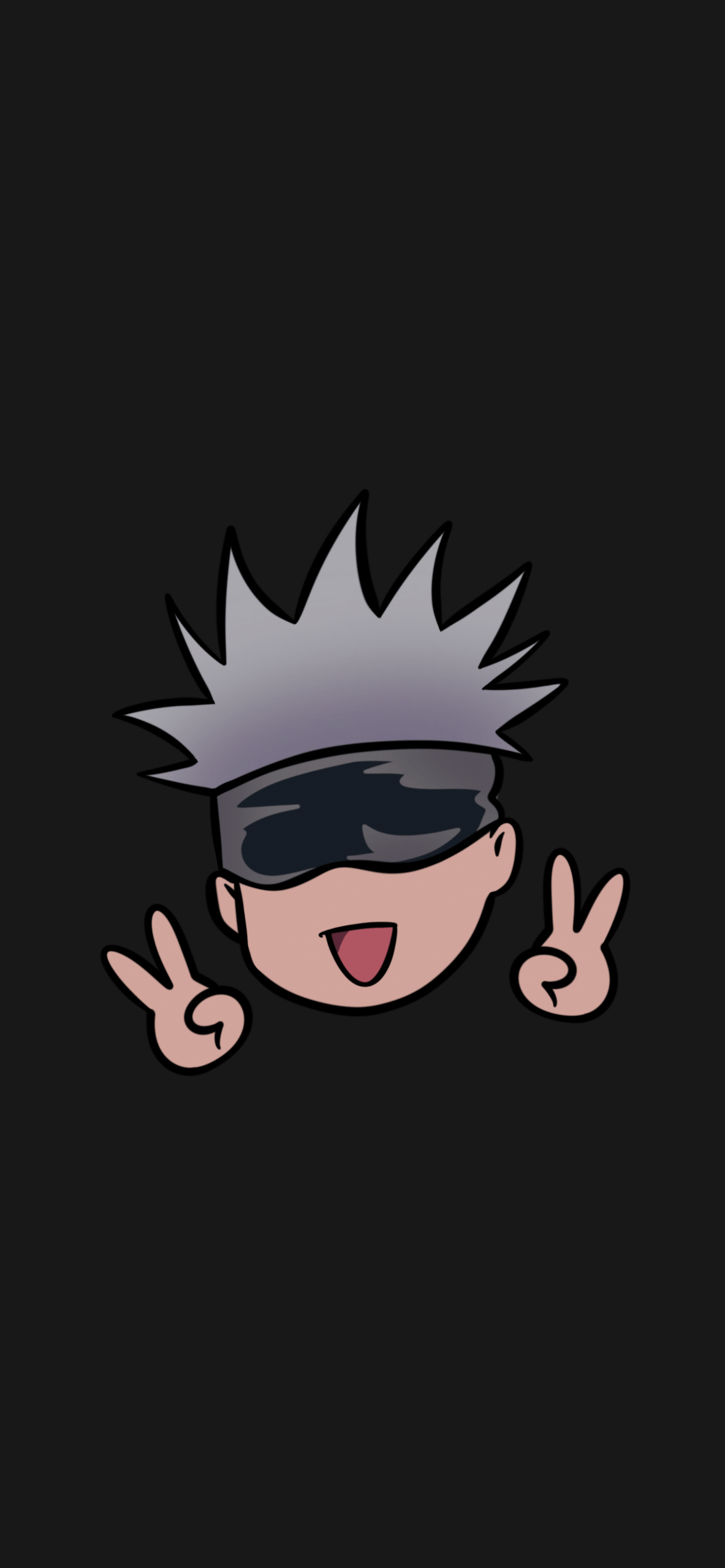 1183x2560 Jujutsu Kaisen Cute Gojo GIF Wallpaper Anime Wallpaper