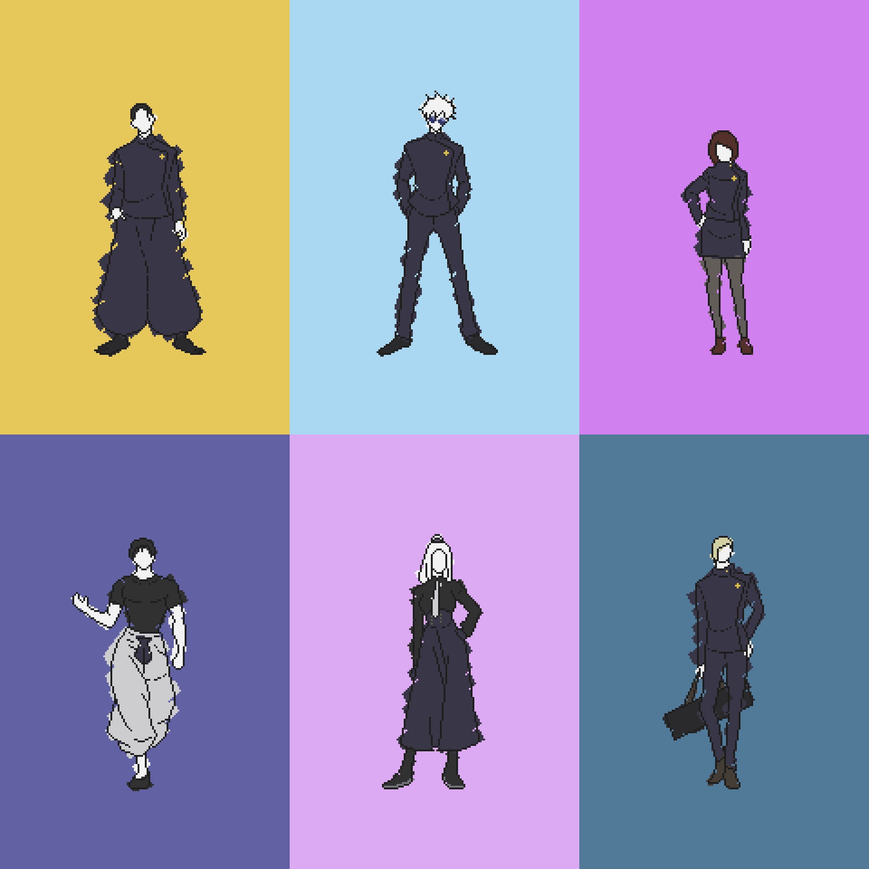 3000x3000 Jujutsu Season 2 Character Wallpaper