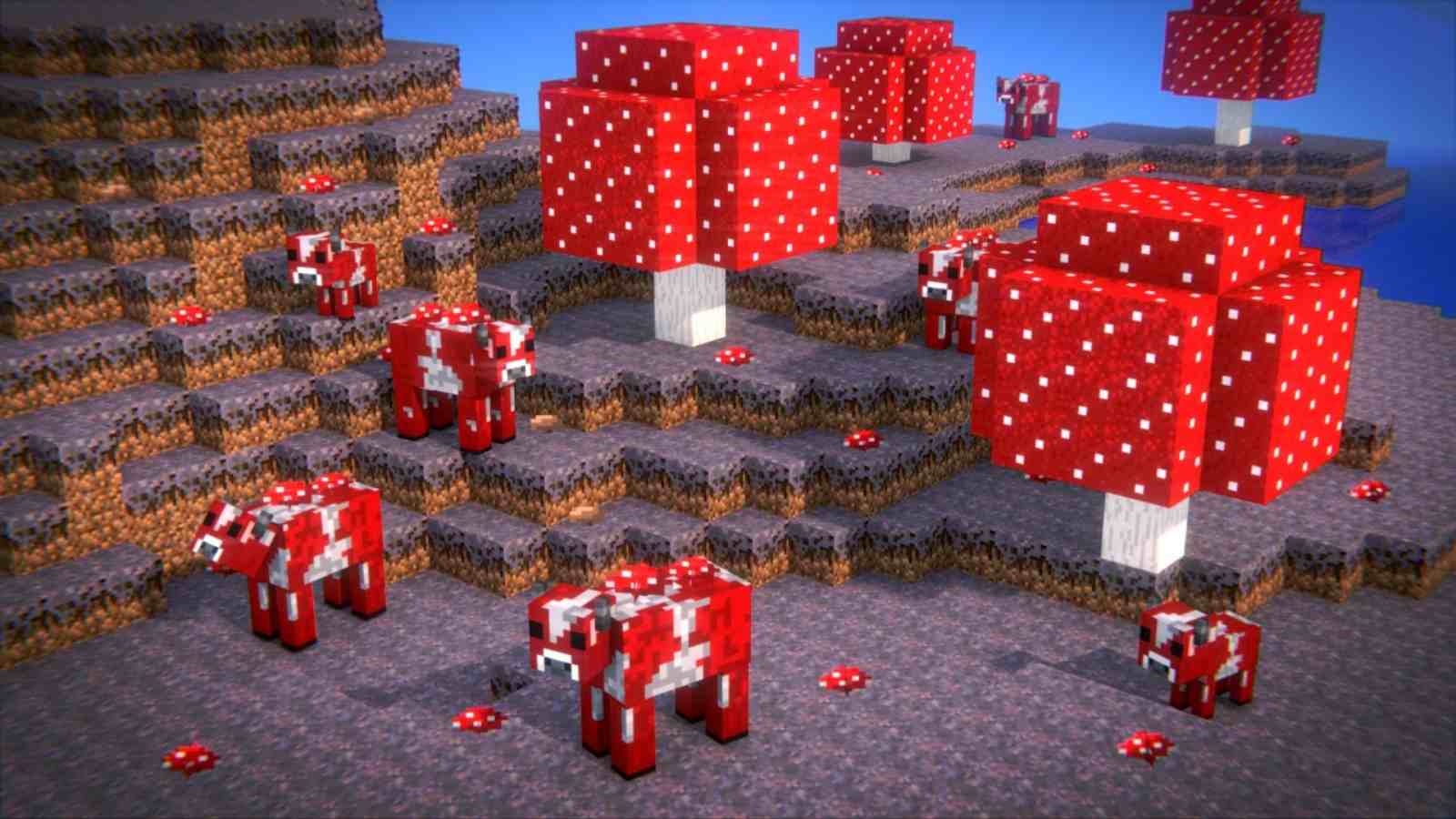 1600x900 Mushroom Cow Wallpaper