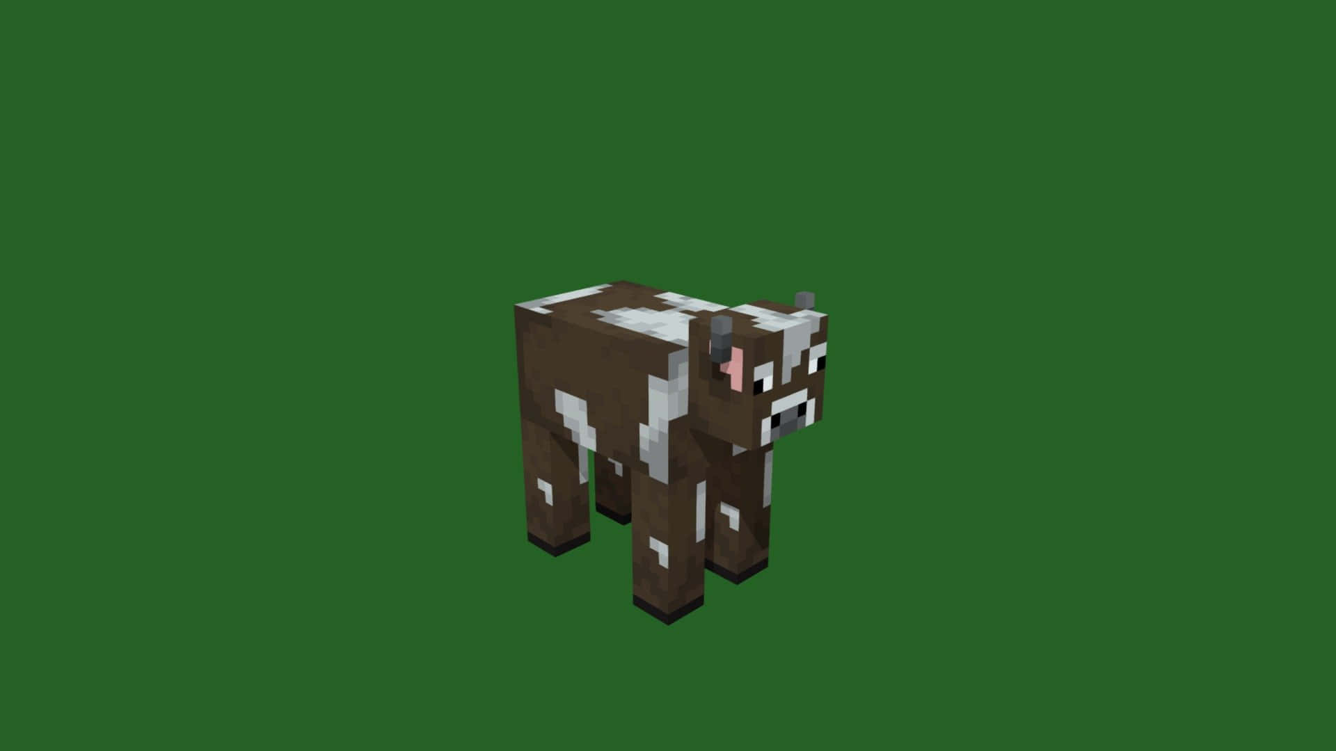 1920x1080 Download Minecraft Cow in its Natural Habitat Wallpaper