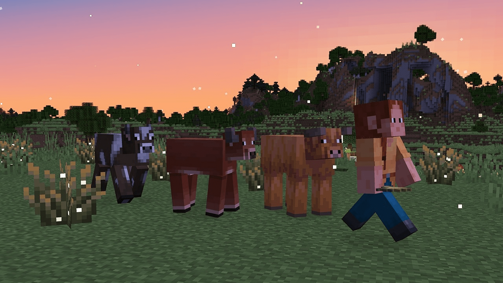 1600x900 Minecraft now has cold and warm cow variants to join the pigs in beta. Rock Paper Shotgun