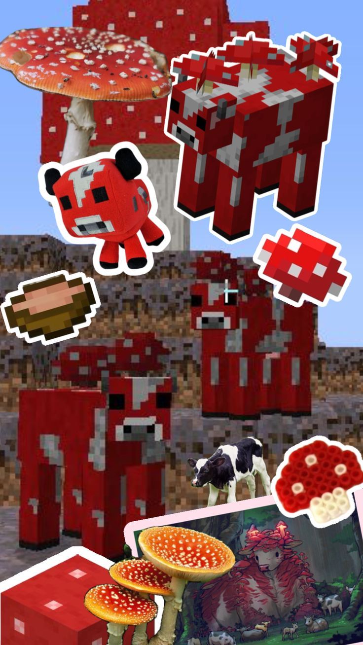 736x1308 mooshroom #minecraft #mushrooms #cow #mushrooms. Cow wallpaper, Cow colour, Minecraft wallpaper